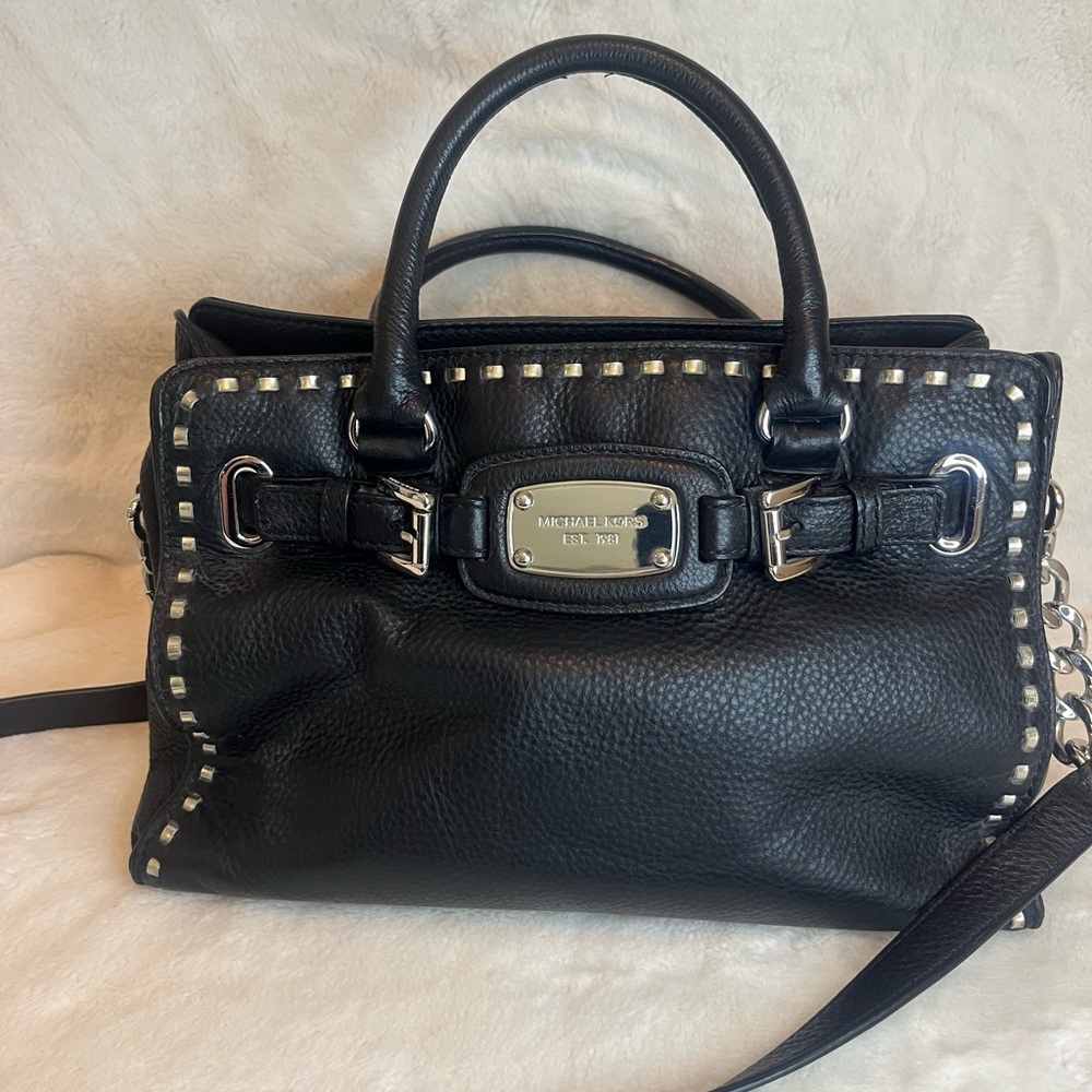 Michael Kors Black Leather Handbag
